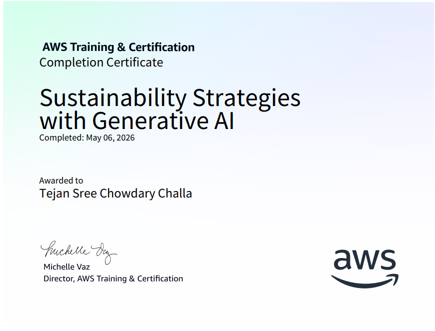 AWS Sustainability Strategies with GenAI